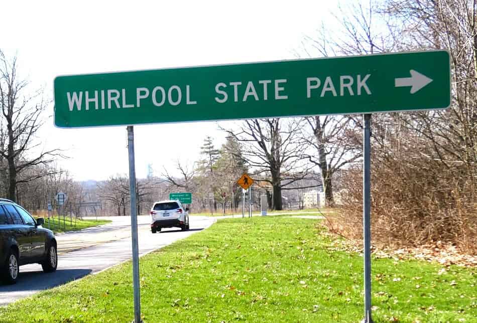 Whirlpool State Park Direction Sign